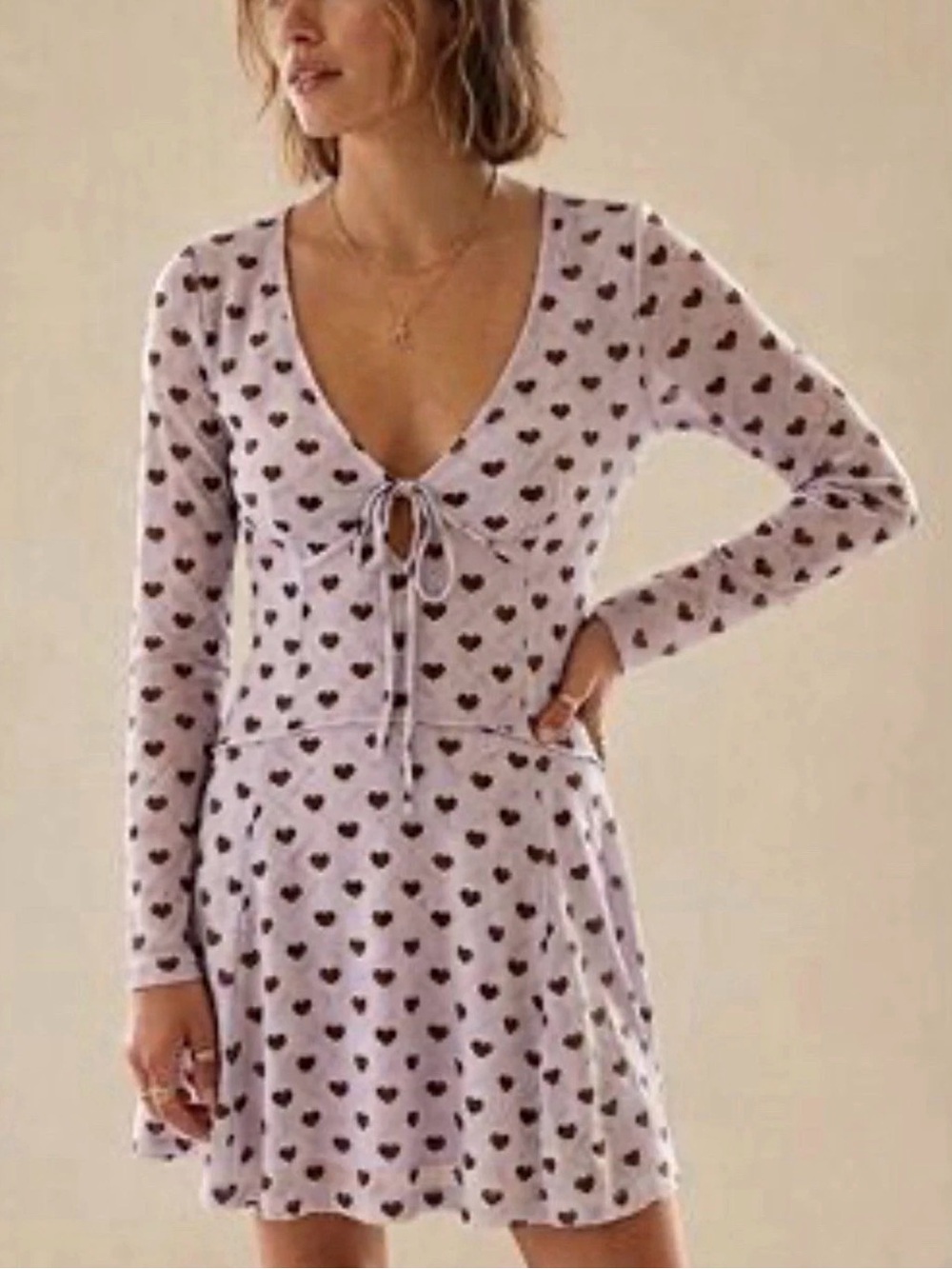 Free People Sway With Me Flocked Mini Dress-XSMALL ORIGINAL PRICE $148